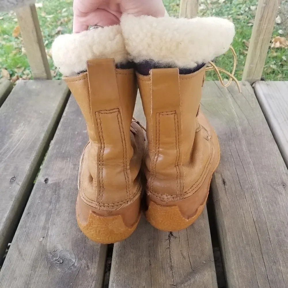 Vintage Sorel Kaufman Chugalug Winter Snow Boots‎ Buff Woman's 6